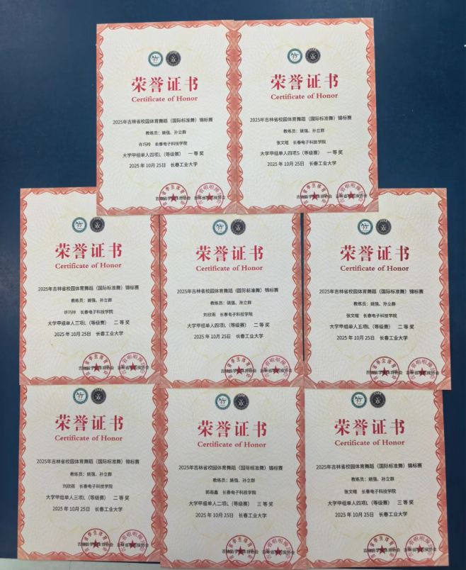 获奖＋8！我校学子在吉林省校园体育舞蹈锦标赛中绽放光彩